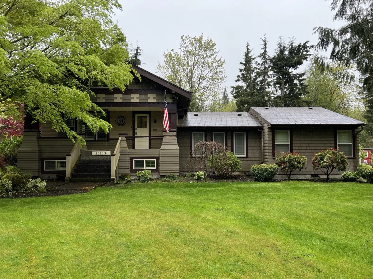 Before photo of roof replacement project in Pierce County, WA