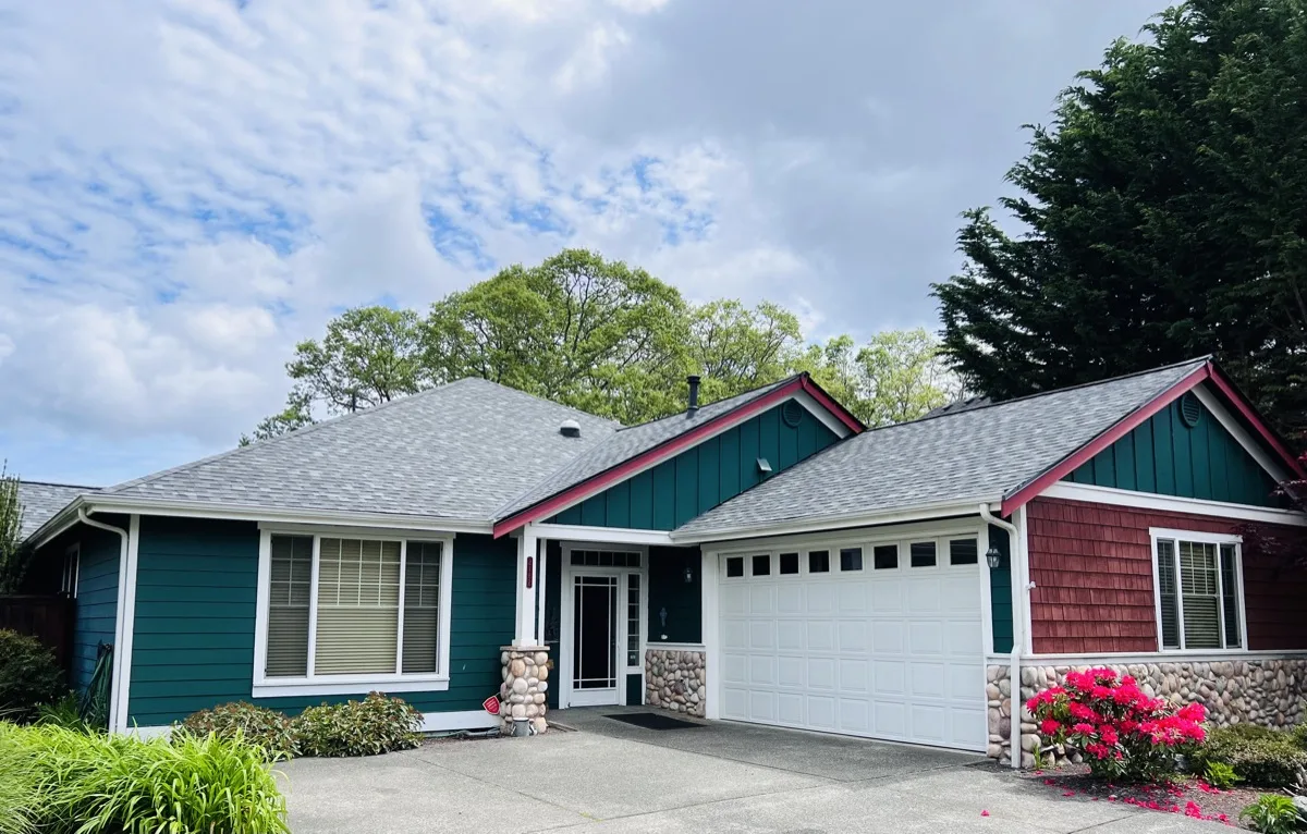 Complete roof replacement with IKO Dynasty shingles in Pierce County